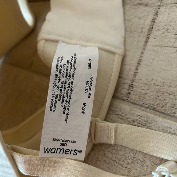 Women's Cushioned Underwire Bra By Warner's This is not a bra Collection 36D NWT - Picture 6 of 10